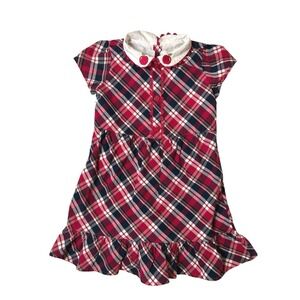 Gymboree Girls Size 5T Plaid Apple Collar Dress Back to School Meet the Teacher